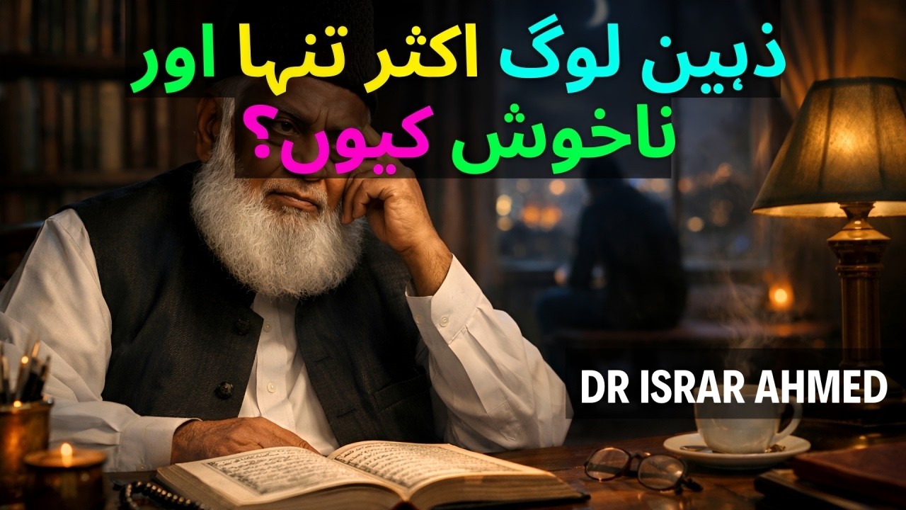 Why Intelligent Smart People Often Feel Lonely and Miserable | Dr. Israr Ahmed Explains