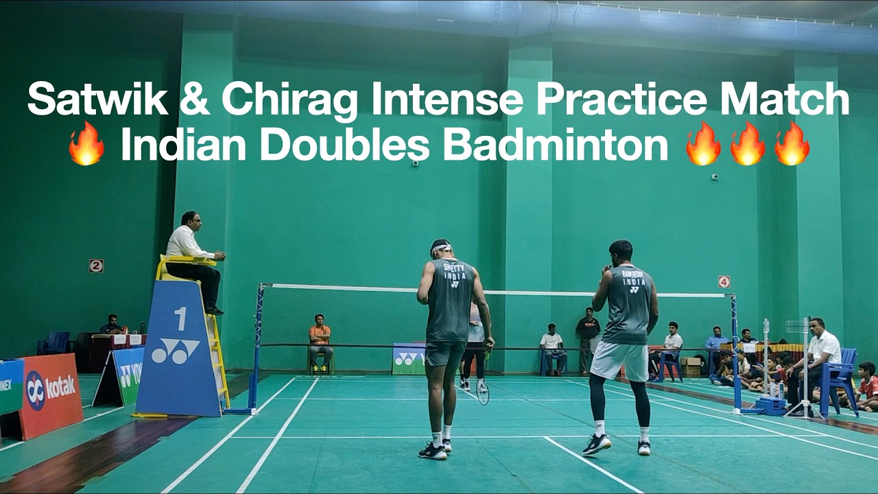 Rankireddy & Chirag Shetty Practice Match 🔥 Team India Doubles Training Session