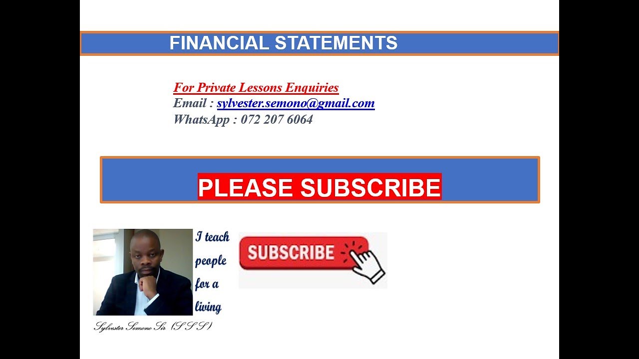 Statement of financial position : EQUITY AND LIABILITIES