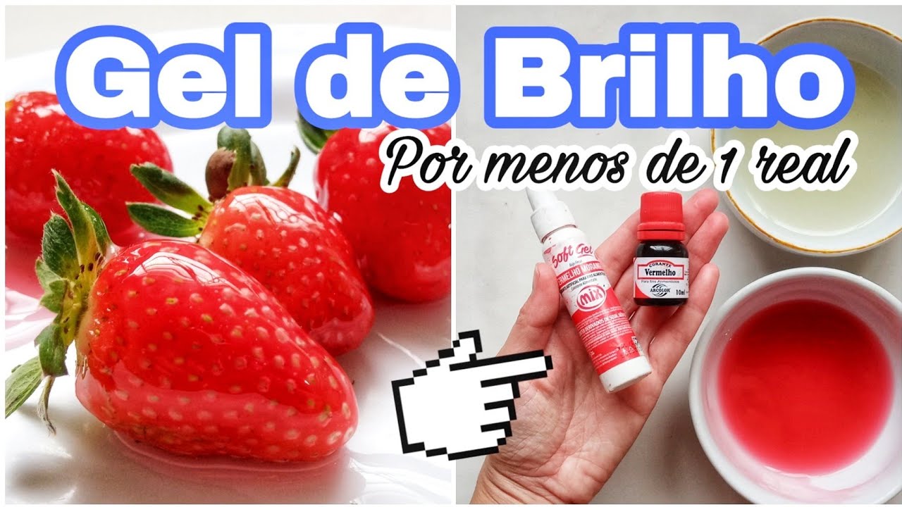 GEL DE BRILHO PARA FRUTAS E PAPEL ARROZ