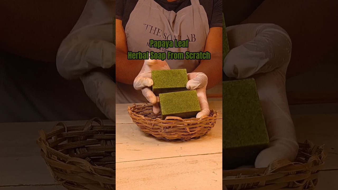 Мыло из листьев папайи с нуля / Вебинар по мыловарению TSL #натуральноемыловарение #какделатьмыло