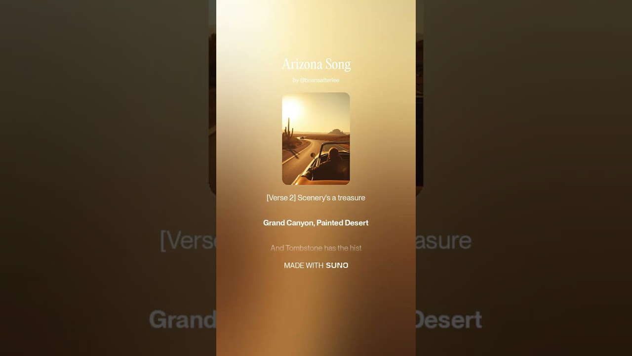 Arizona Song - Lyric Video - Demo
