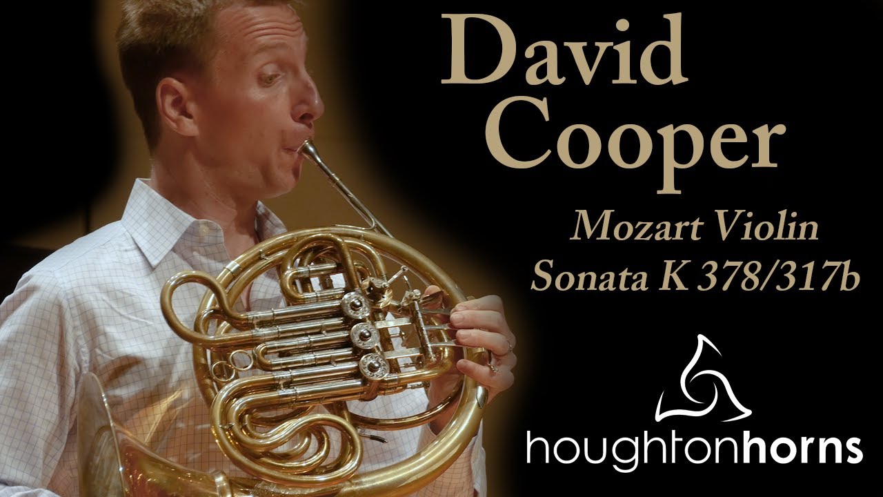 David Cooper Performs Mozart Violin Sonata K 378 - Farewell Dallas 2017 Recital