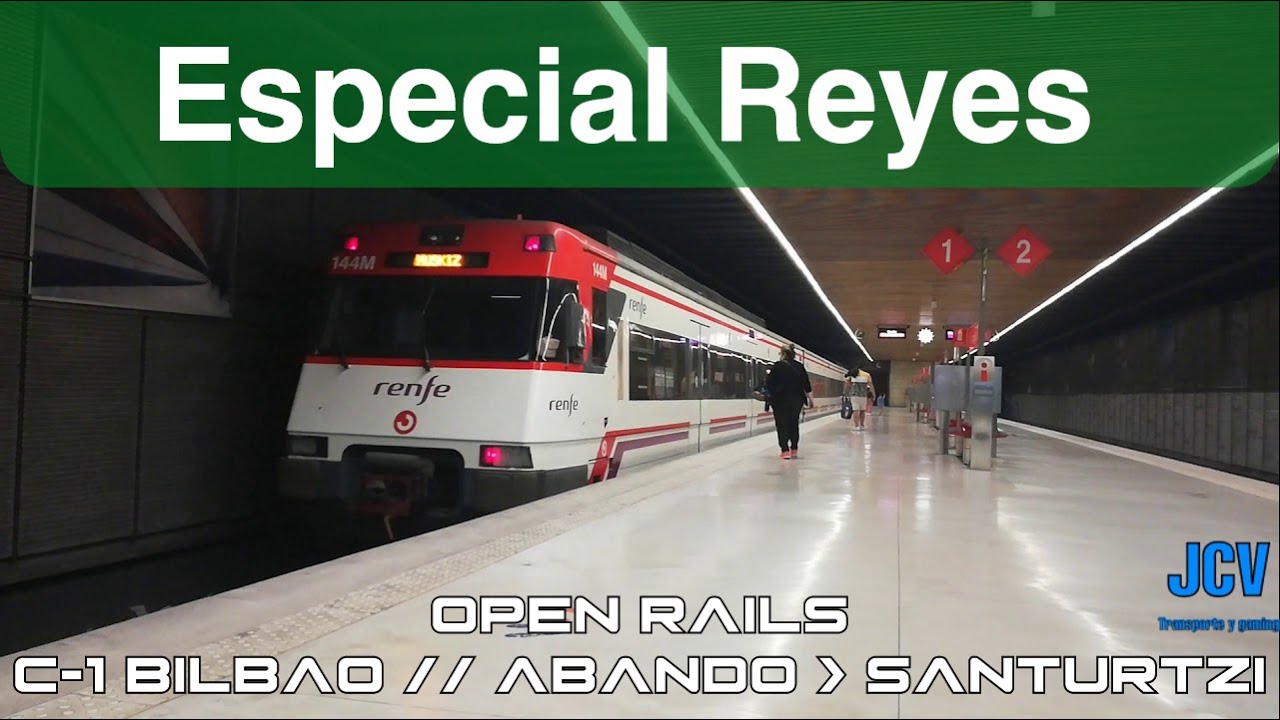 ESPECIAL REYES || Cab Ride C-1 Cercanías Bilbao / Abando - Santurtzi en 446 || JCV_375