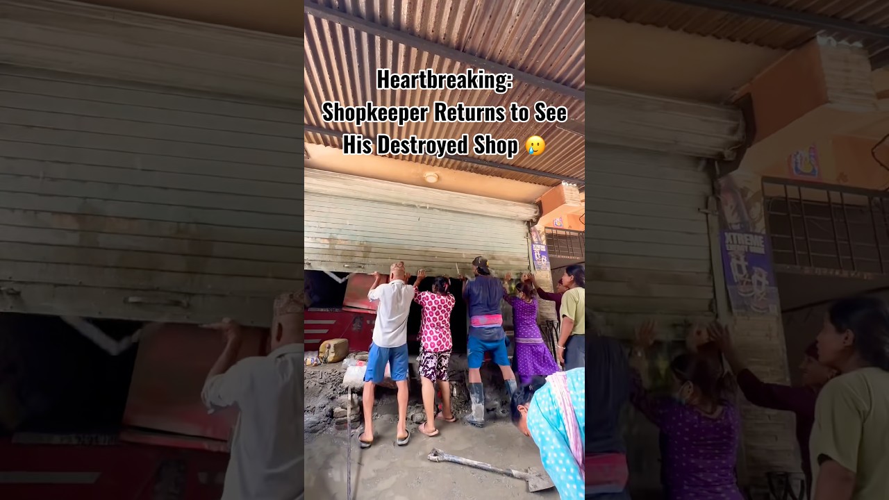 Shopkeeper Inspects the Devastating Flood Damage 🥲