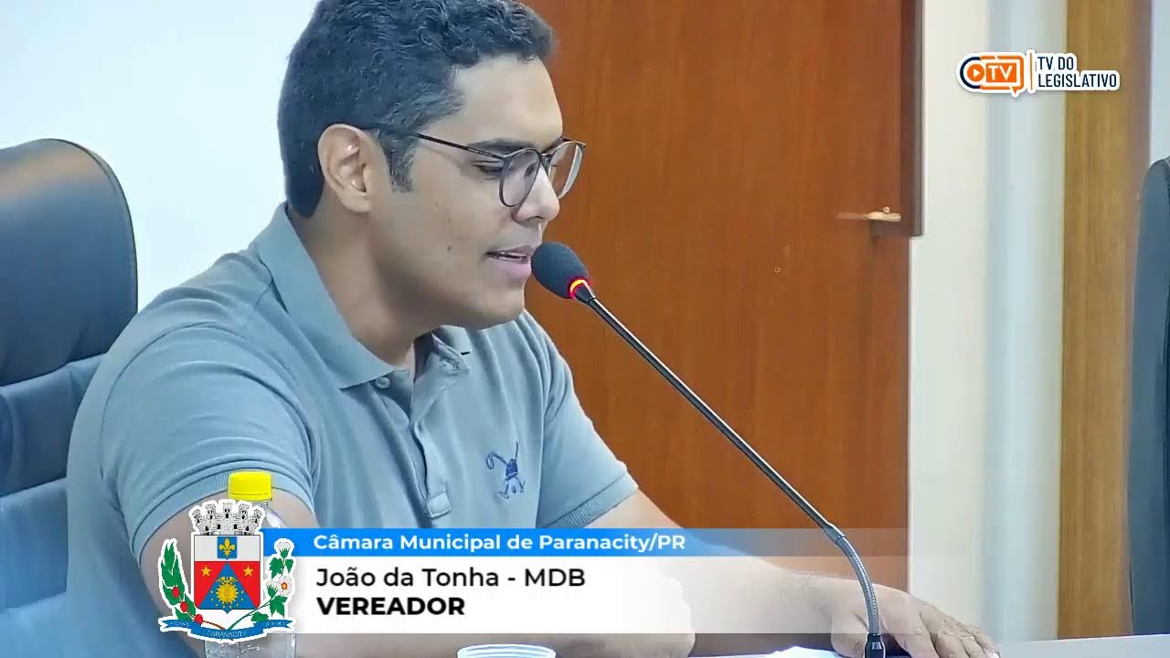 34ª Sessão Ordinária da Câmara Municipal de Paranacity/PR.
