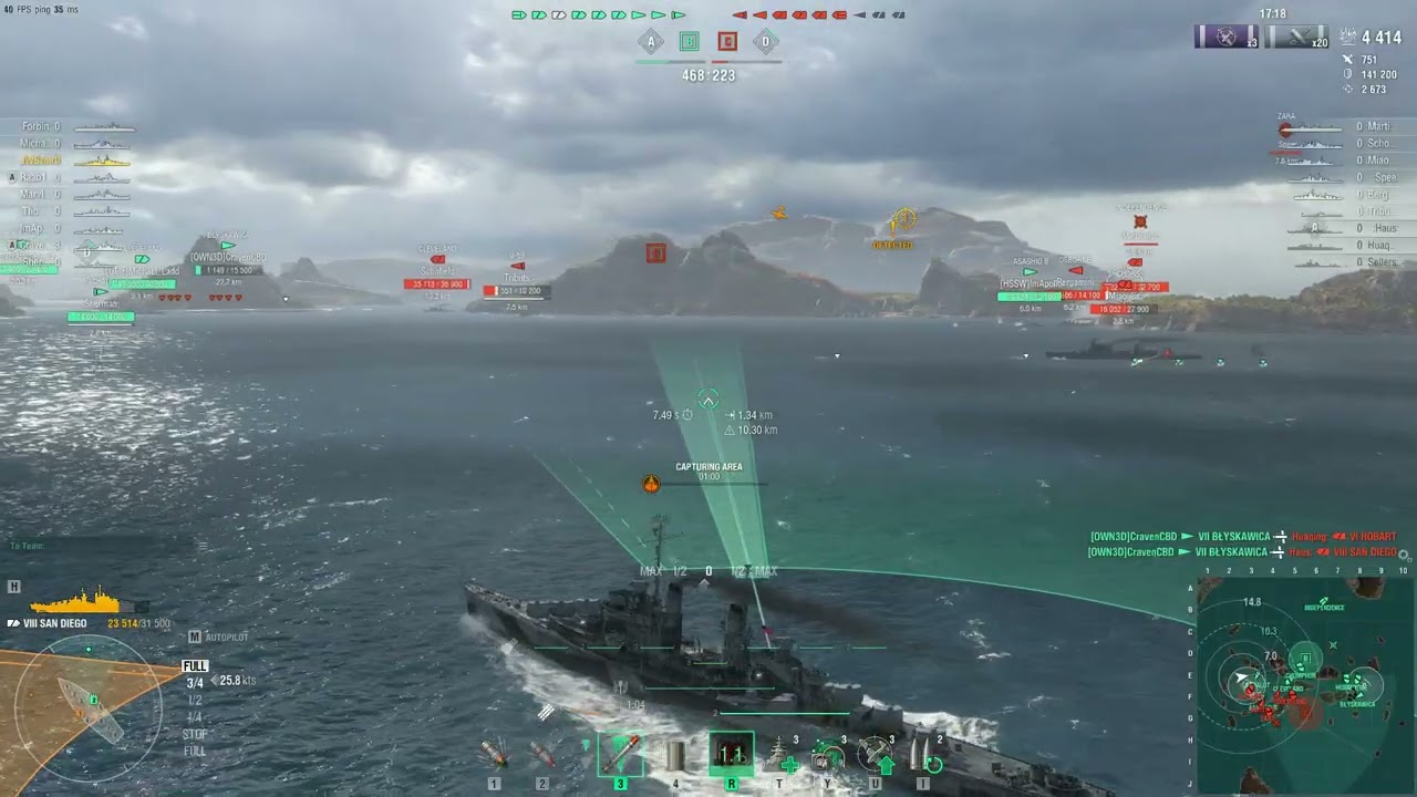 ANTKB World Of Warships co-op Battle play   11 15 2025