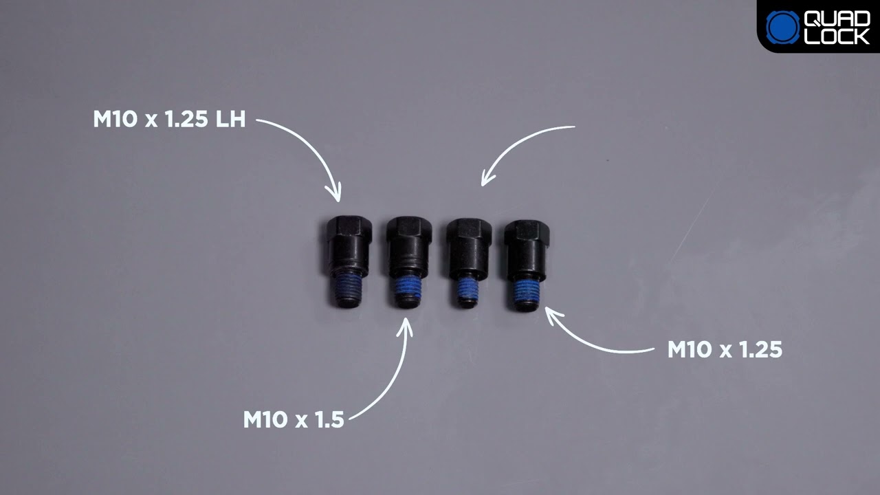 Quad Lock - How To Install Mirror Stem Mount & Adapter Kit