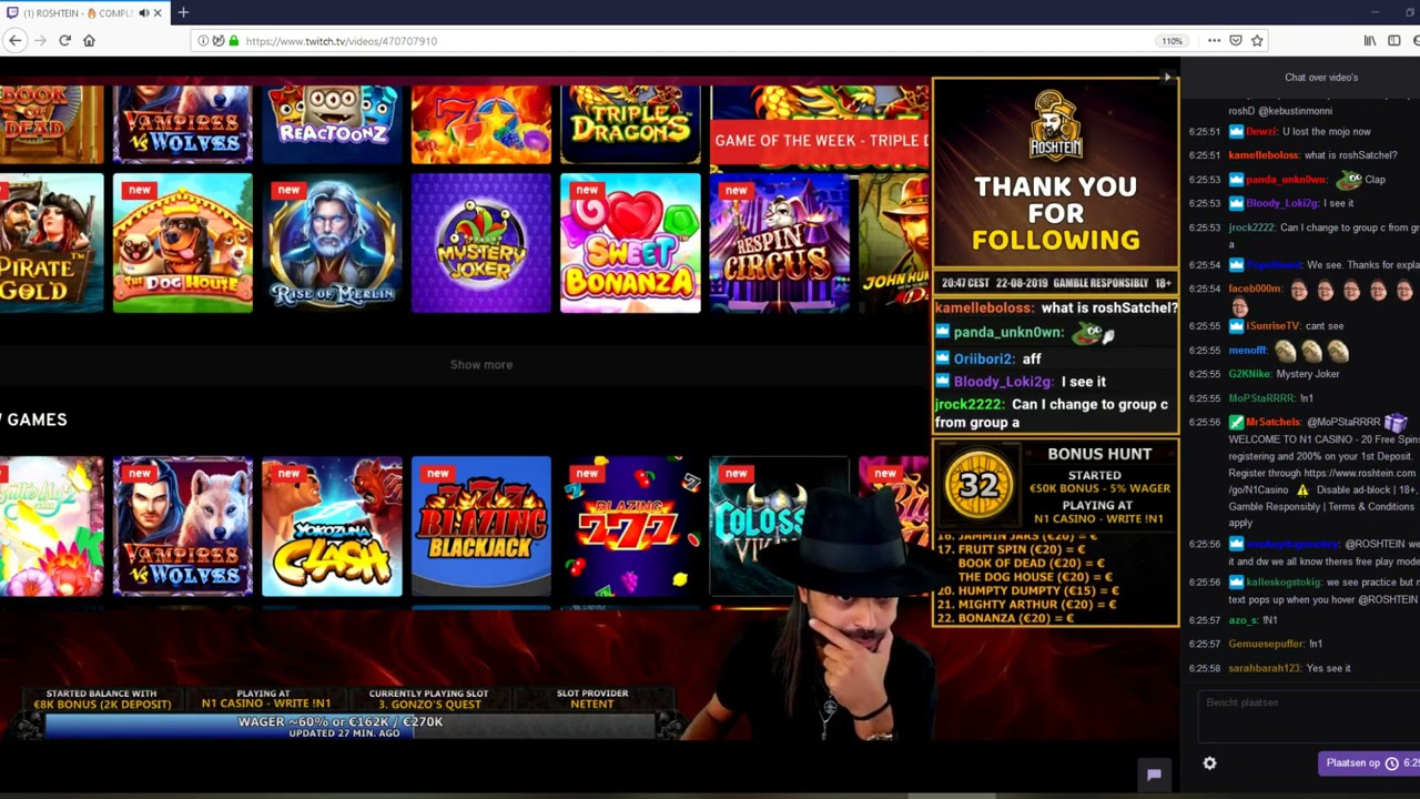 Watch Roshtein Click Demo Mode (And betrays himself as a fraud with N1casino.com)