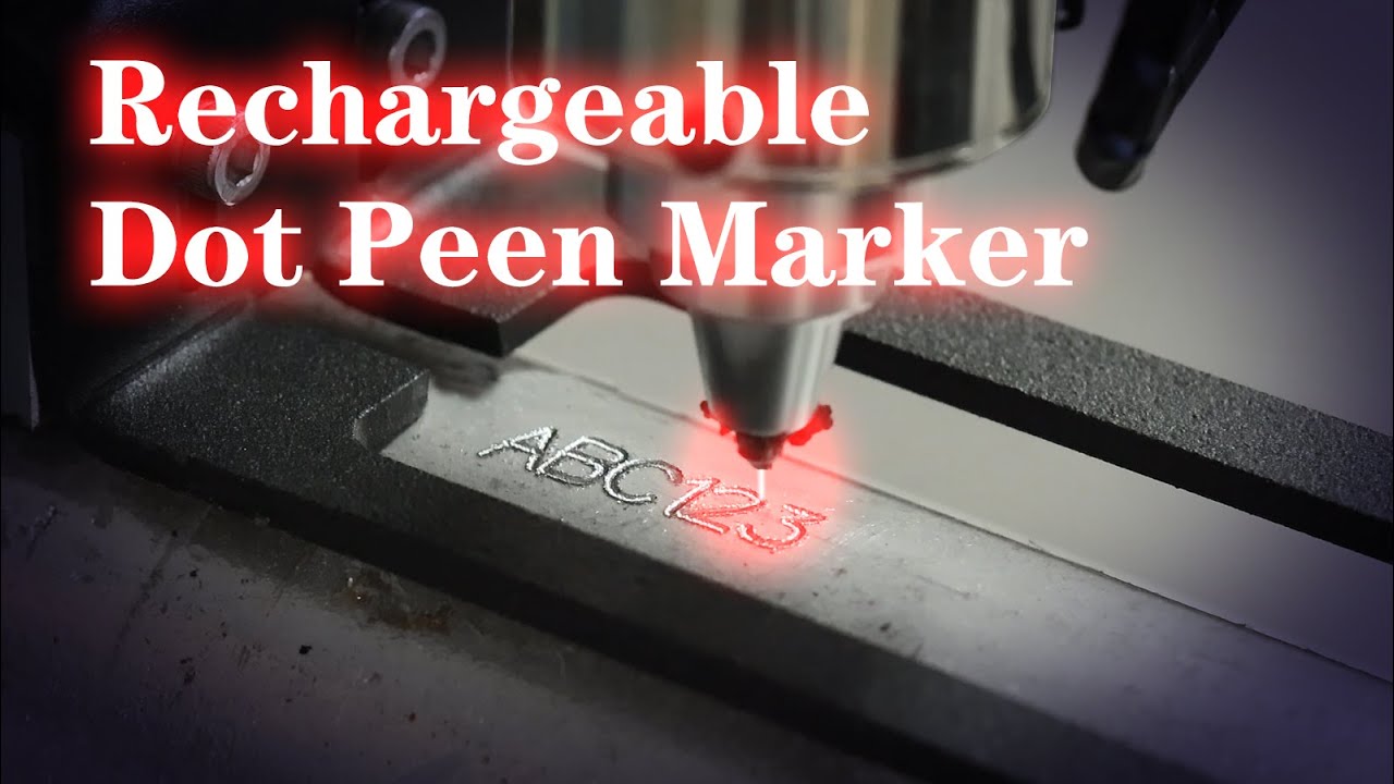 Portable Battery Powered Dot Pin Marking Machine | Deep Engraving on Metal Tube🔋