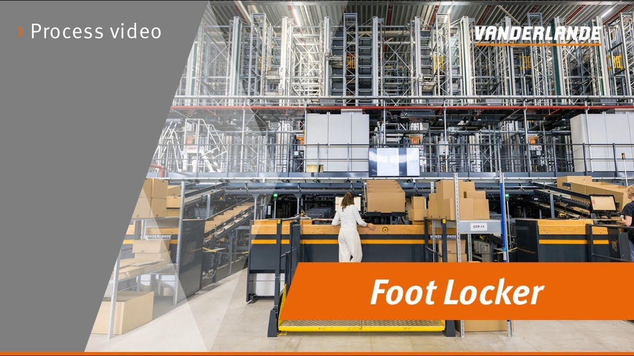 The World of Vanderlande: Foot Locker | Process video