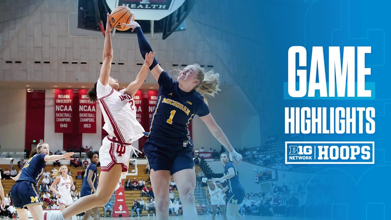 Michigan at Indiana | HIGHLIGHTS | Big Ten Women's Basketball | 01/29/2026