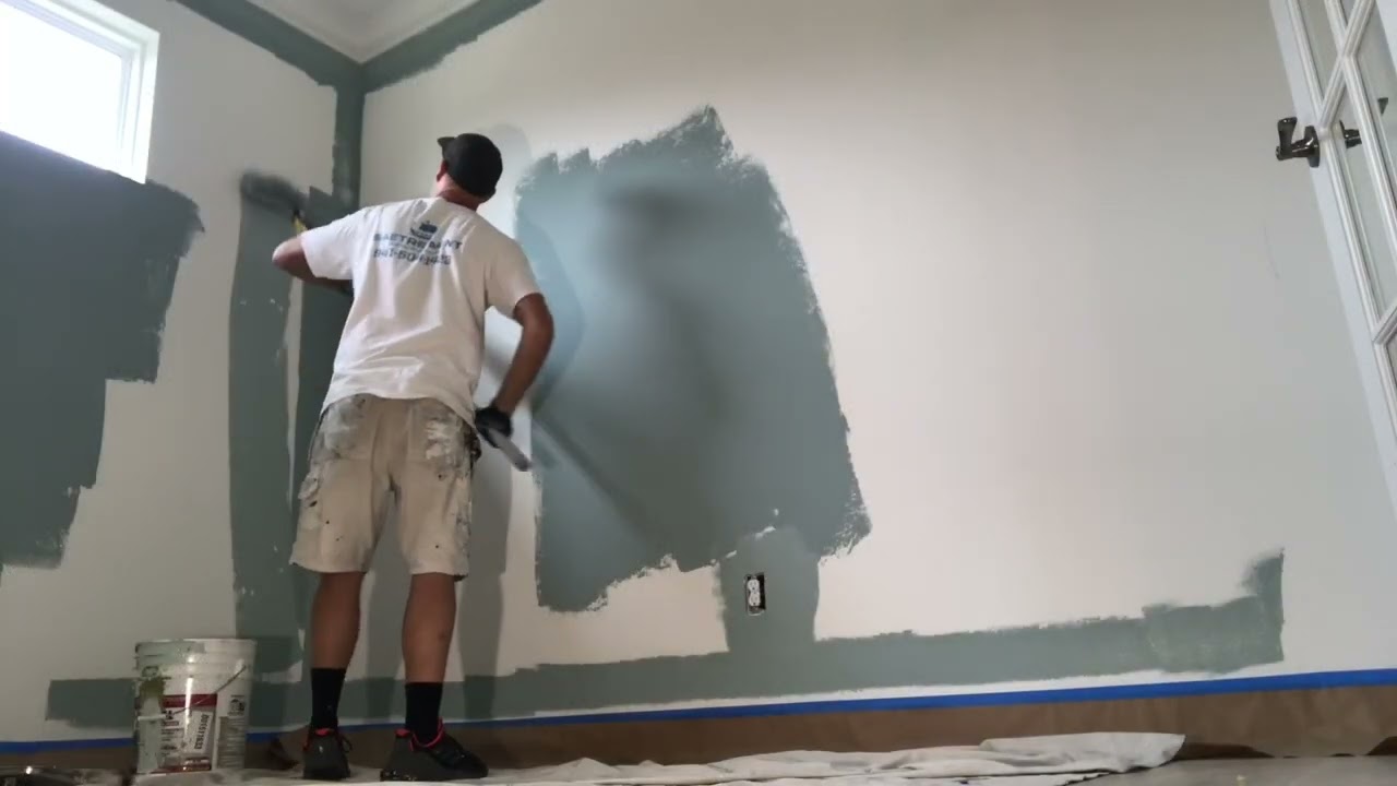The sounds of interior painting | ASMR