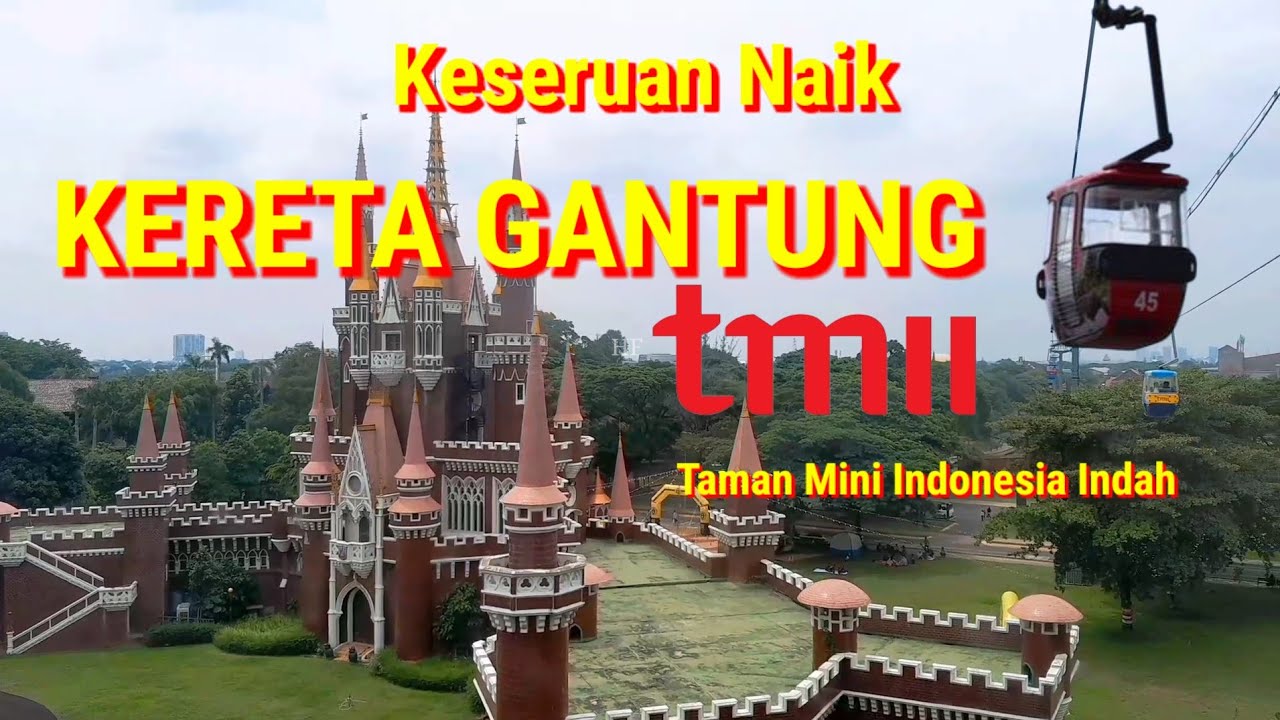 KERETA GANTUNG TMII JAKARTA | Lihat Miniatur Kepulauan Indonesia | Virtual Tour