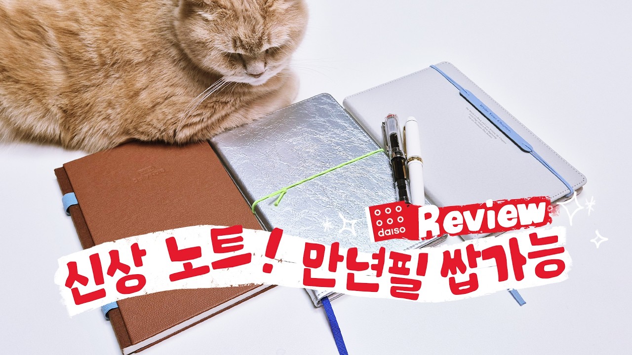 다이소 신상 노트 리뷰｜만년필 써도 번짐 없는 고퀄