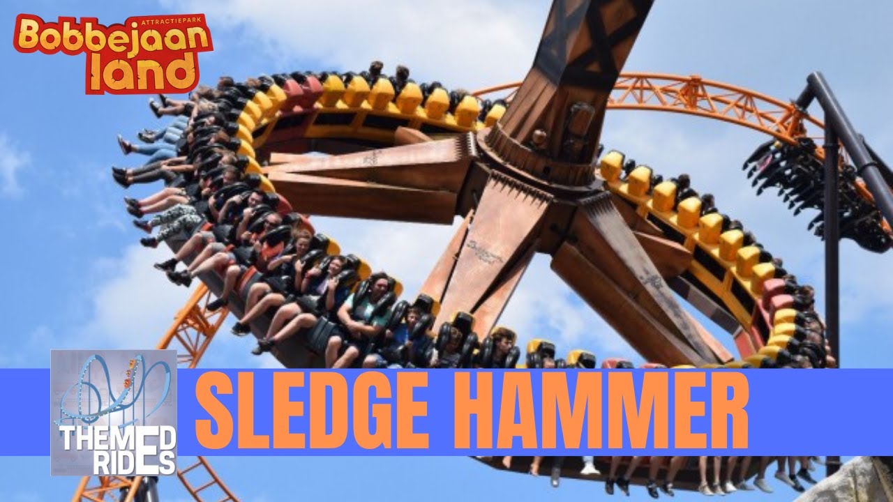 Bobbejaanland Sledge Hammer - HUSS Giant Frisbee - Themed Rides onride / offride - Land of Legends