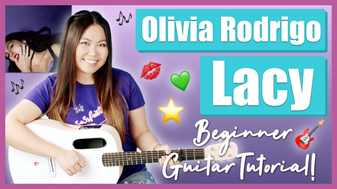 Lacy Olivia Rodrigo Beginner Guitar Tutorial EASY Lesson | Chords, Strumming & Finger Picking! 🎸