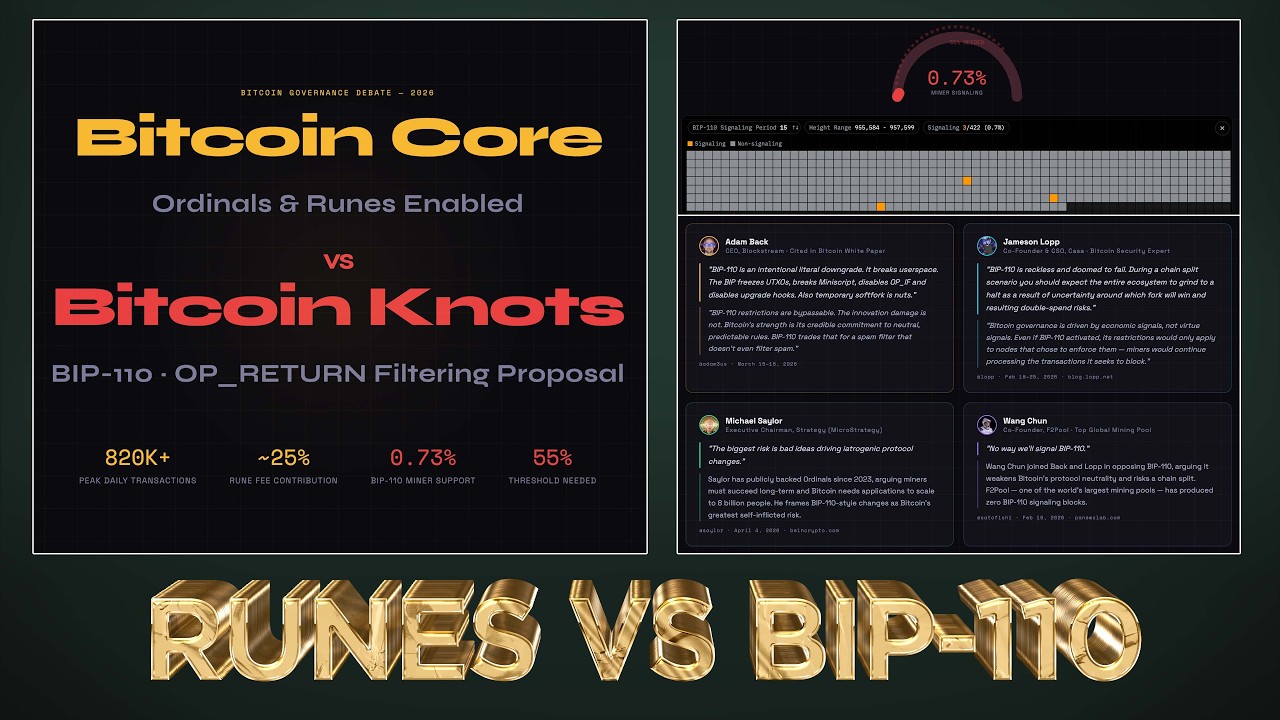 Bitcoin #Runes vs. BIP-110: Separating Facts from Fear