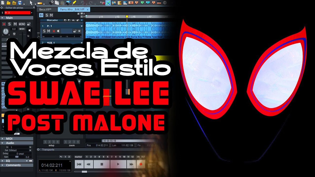 Mezcla y Reverb Estilo - Post Malone, Swae Lee - Sunflower