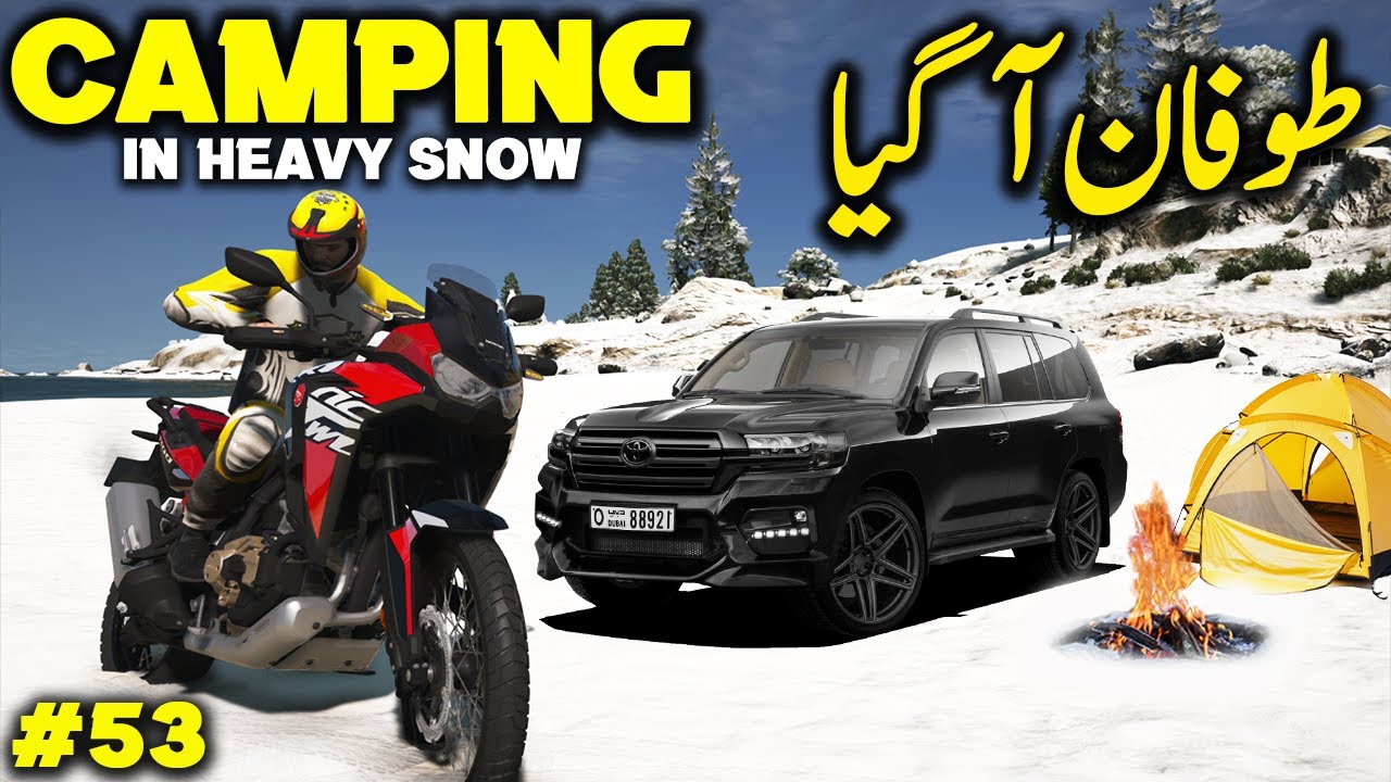 CAMPING IN SNOWY MOUNTAINS | GTA 5 MODS EP #53 | RADIATOR