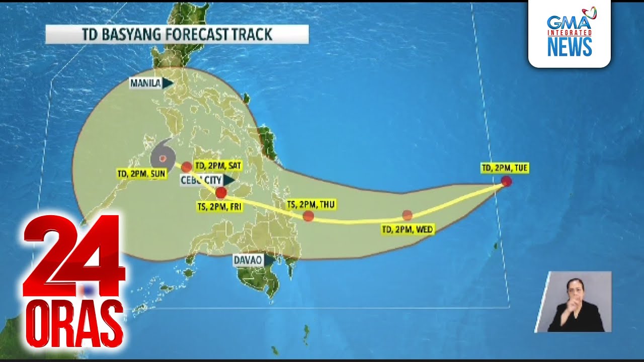 Binabantayang LPA, naging Bagyong Basyang na; posibleng mag-landfall sa CARAGA | 24 Oras