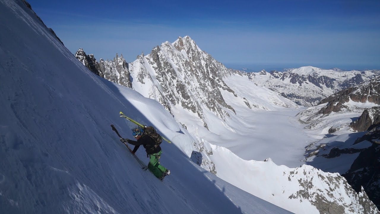 Mont Dolent Arête Gallet via la Fouly Bivouac de la Maye Mont-Blanc alpinisme ski de randonnée