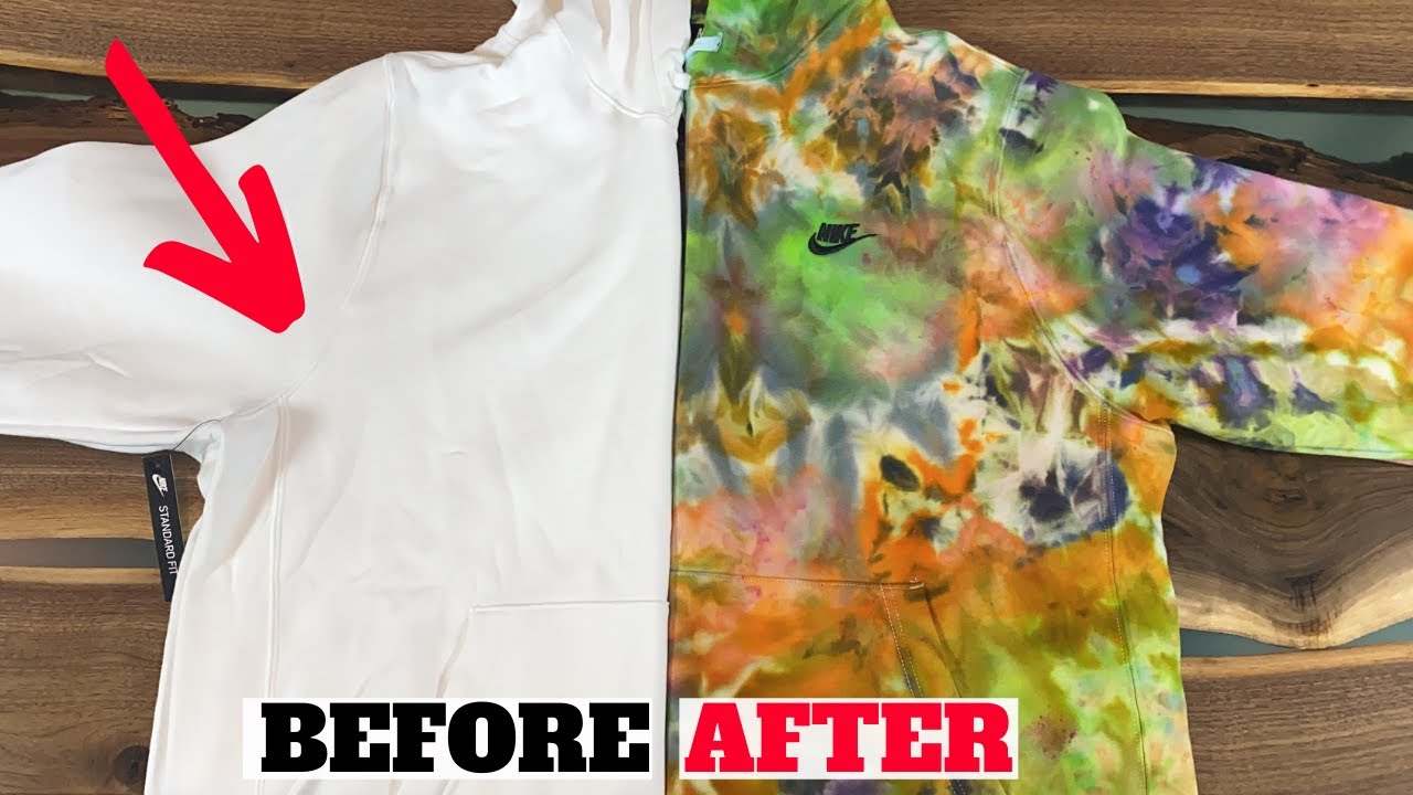 HOW TO ICE DYE HOODIE - TIPS & TRICKS!