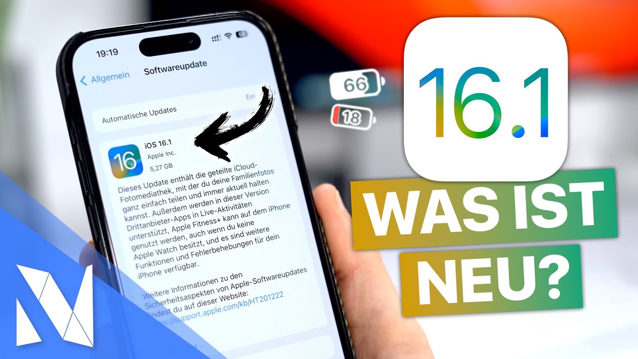 iOS 16.1 ist da! Was ist neu? - ENDLICH dynamisch Akkuanzeige in % f&uuml;r alle!🤩🔋  | Nils-Hendrik Welk