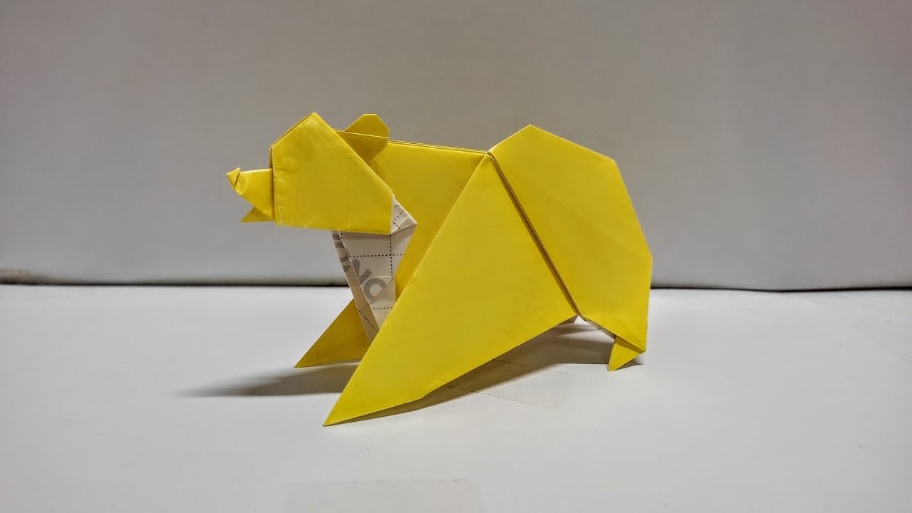 Origami Bear Easy - How To Make Origami Bear - Origami Tutorial