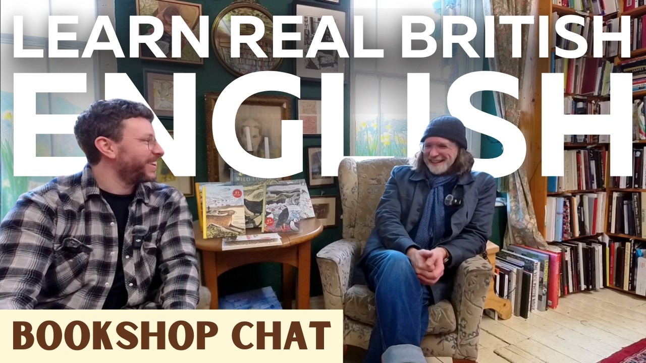 Learn Real English in a Magical Bookshop | Tour + Interview