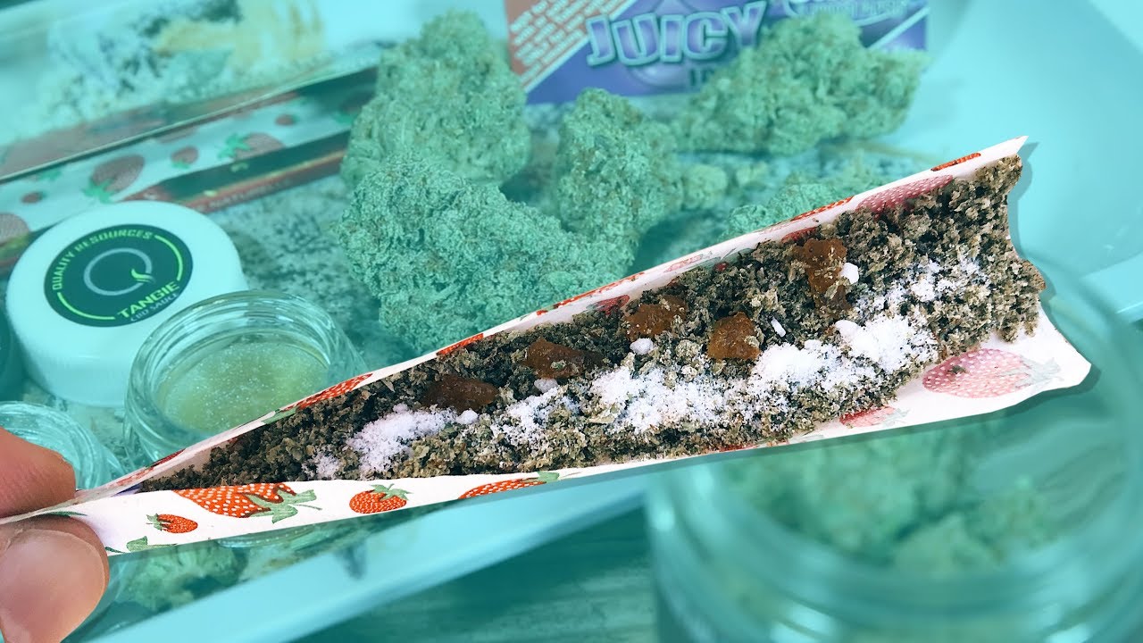 ROLLING A TULIP JOINT W/ CBD SAUCE, ISOLATE & ALIEN OG FLOWER!!