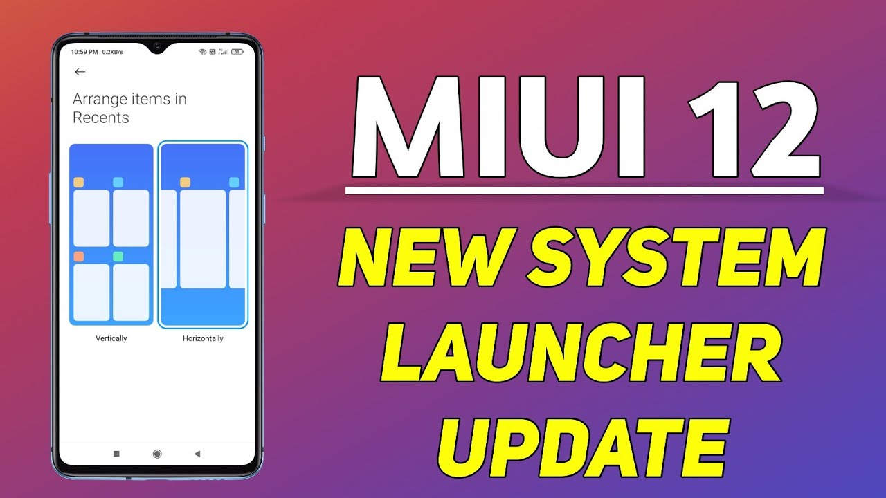 MIUI 12 NEW SYSTEM LAUNCHER UPDATE | NEW RECENT MENUS | MIUI 12 TRICK