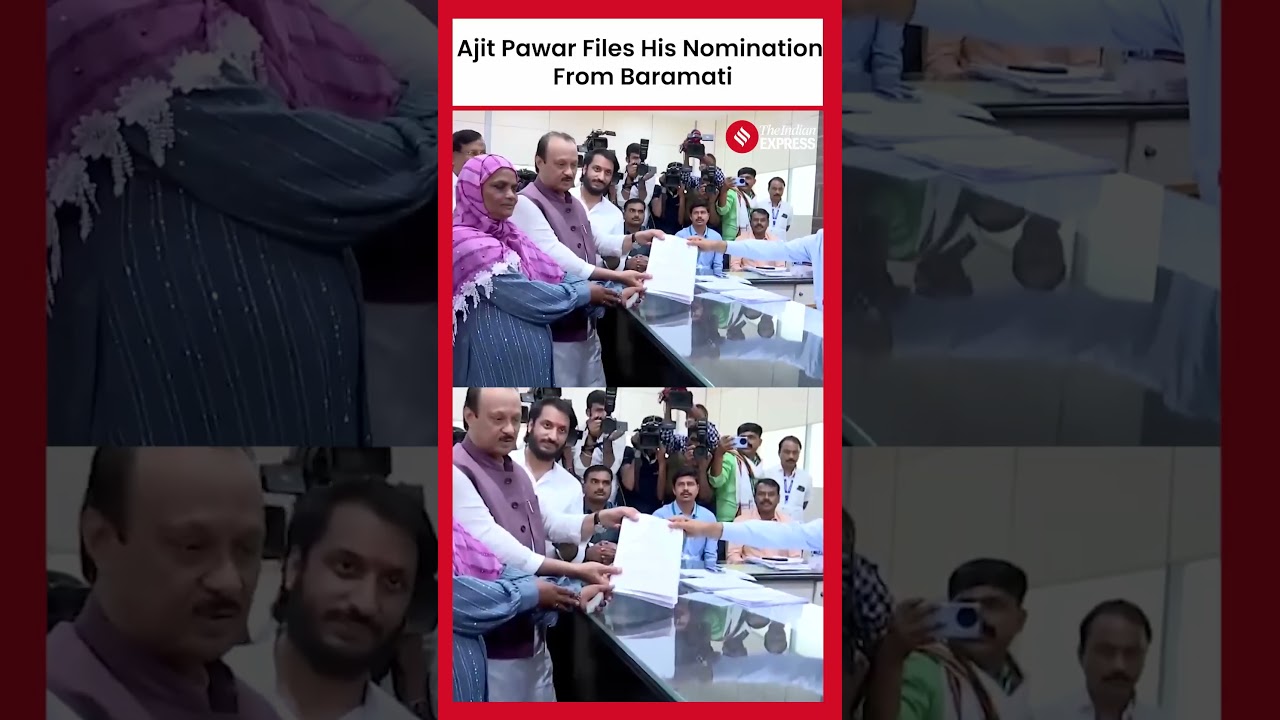 Ajit Pawar Files Nomination for Baramati Assembly Seat