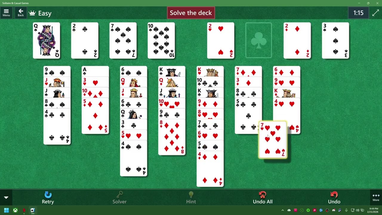 Let's play some Microsoft Solitaire & Casual Games