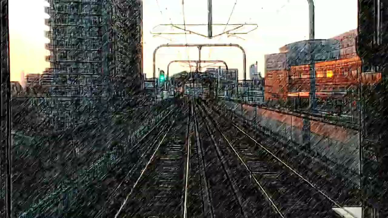 奈良線乗ってきた!（20251114）カラースケッチ版
