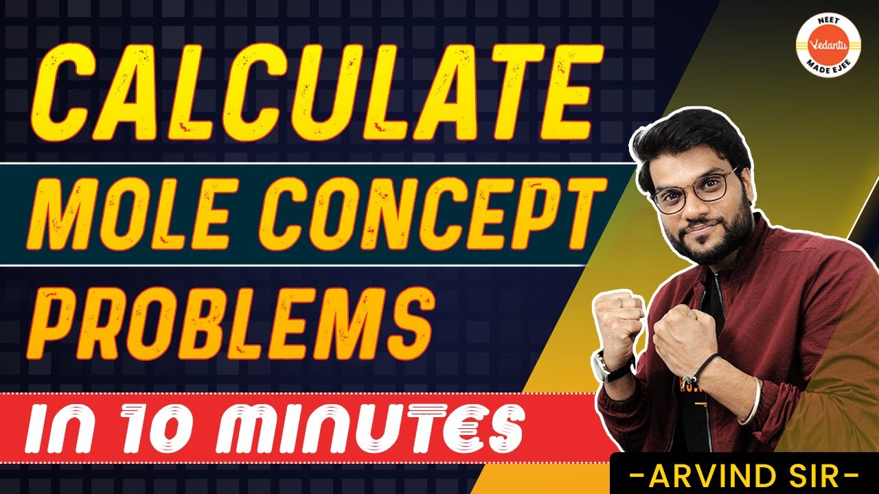 Calculate Mole Concept Problem In 10 Minutes | #neetchemistry | Arvind Arora