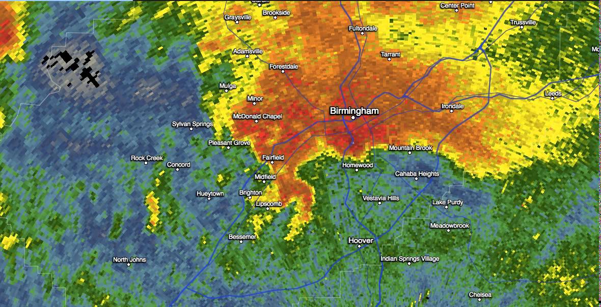 Bessemer/Birmingham Cell 4/28/14 Radar