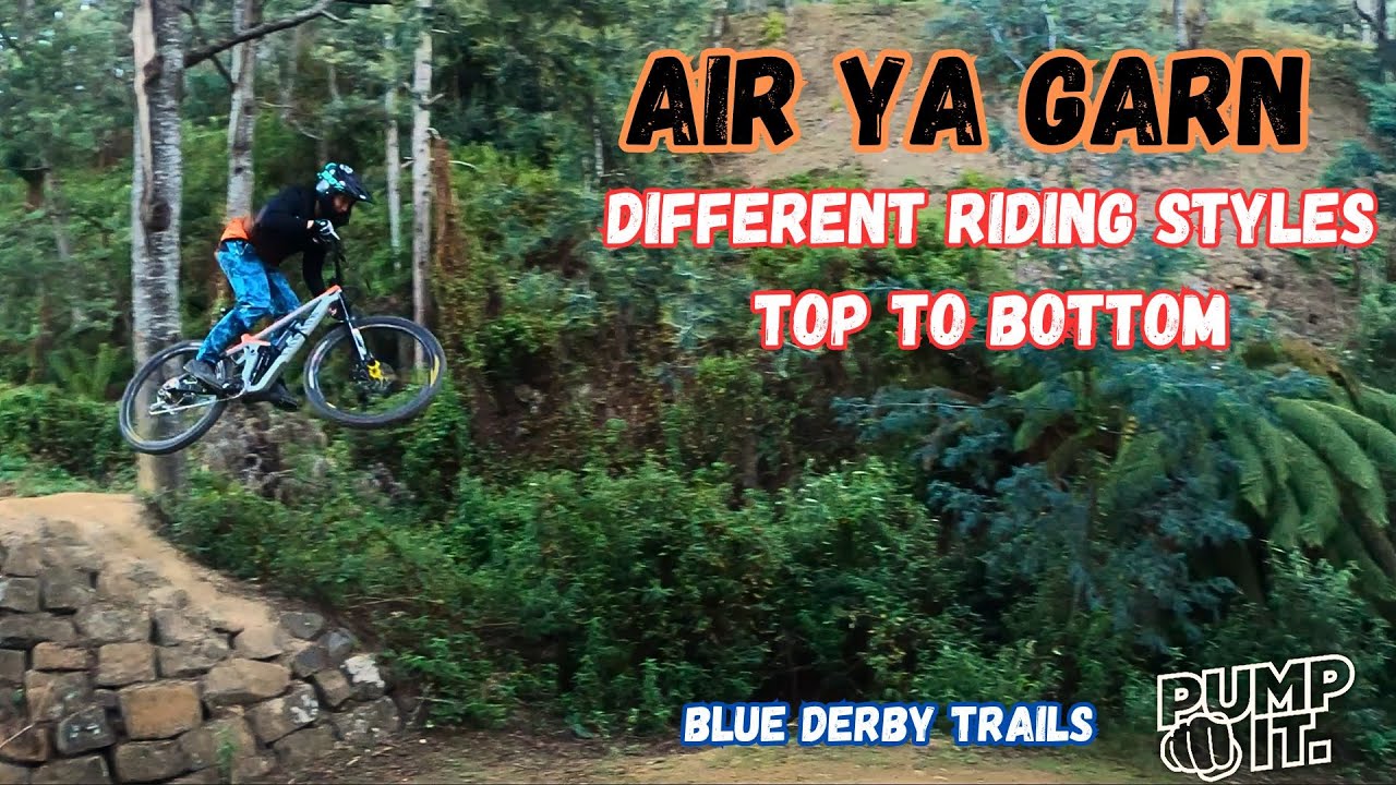 Air Ya Garn full trail | Blue Derby trails MTB | Jump Line
