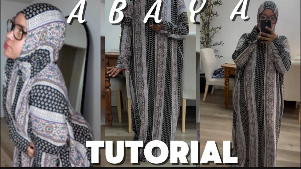 The easiest Abaya tutorial, Ramadan 2025 , just in time for Eid #muslim #sewing  #abayafashion