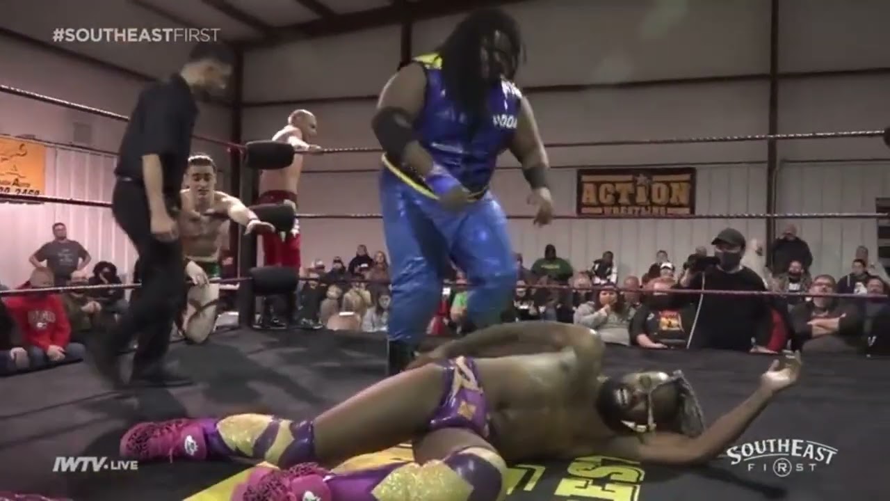 High-Flying Star Machines vs Bobby Flacco, Ashton Starr, and Brogan Finlay - ACTION Wrestling