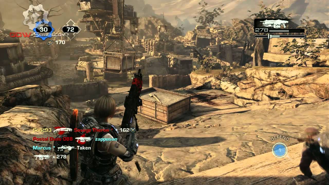 Trenches with Hammer of Dawn KOTH - Multiplayer Beta - Gears of War 3