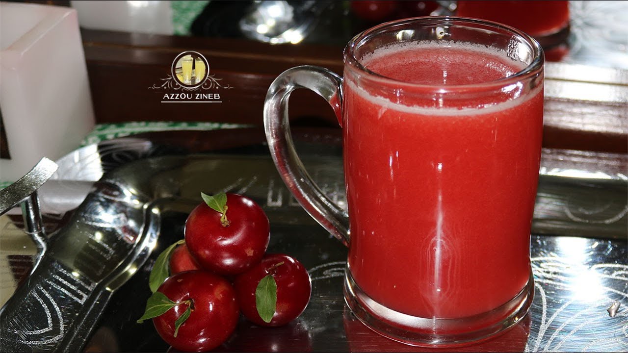 عصير برقوق أحمر  لون و نكهة طبيعية كنز غدائي ثمين بفوائده🍷jus de prune rouge ultra vitamine