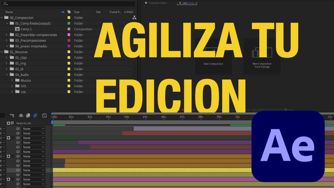 Mejora tu WORKFLOW y OPTIMIZA After Effects.