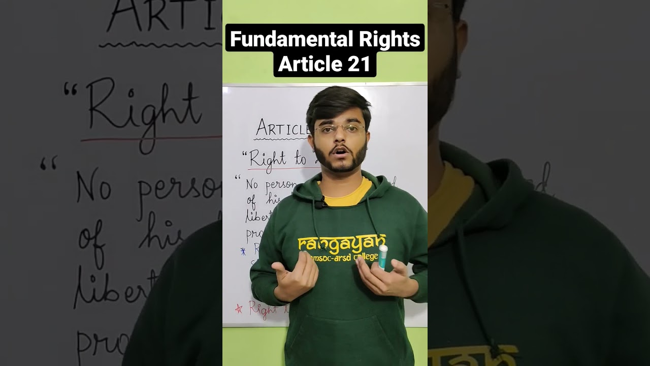 Article 21 | Right to Life | Fundamental Rights #upsc #ssc #polity #indianpolity #ssccgl #bpsc #ias