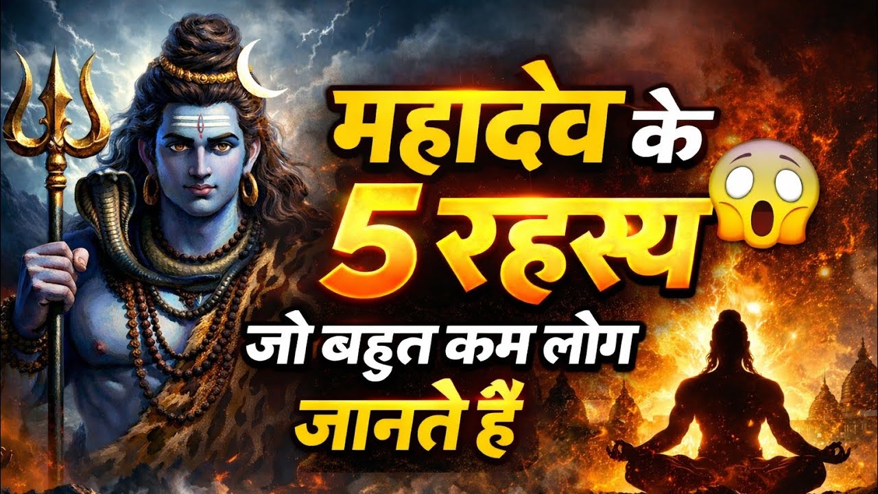 महादेव के छिपे हुए 5 रहस्य | सच जानकर हैरान रह जाएंगे 😱🤯
