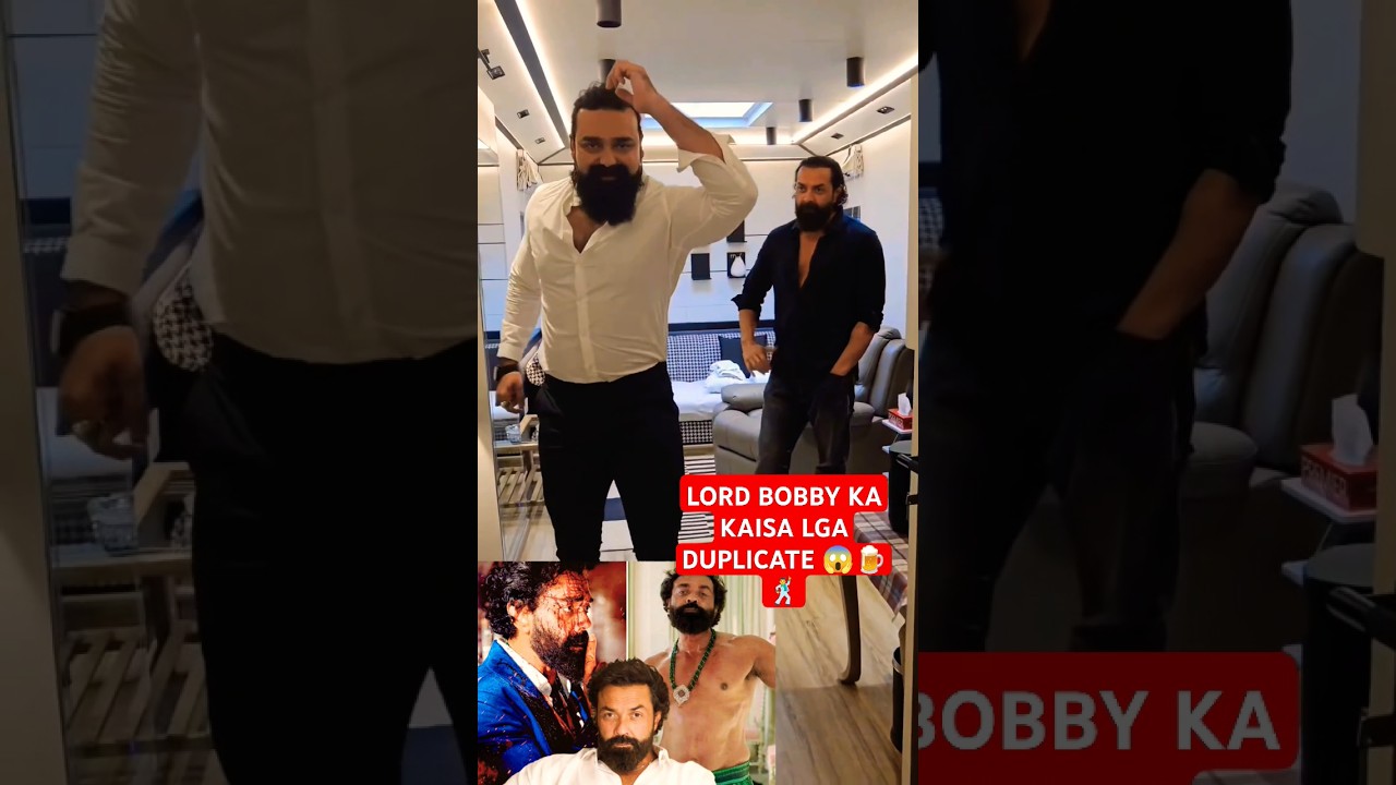 LORD BOBBY🔥ABRAR ENTRY JAMAL KUDU SONG DANCE ANIMAL | RANBIR RASHMIKA BOBBY DEOL ANGRY LOOK  #short