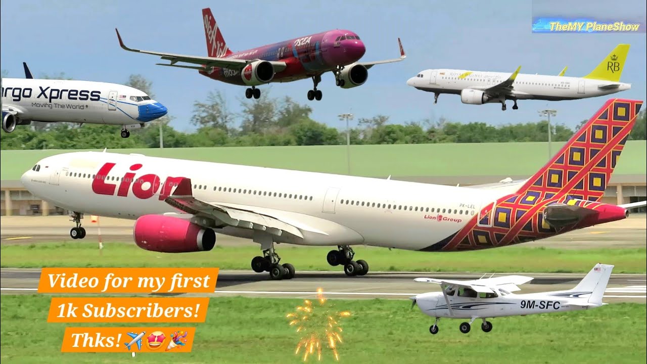 SPECIAL VIDEO FOR MY FIRST 1K SUB!!(plane spotting at kota kinabalu int'i airport #sabah #malaysia)