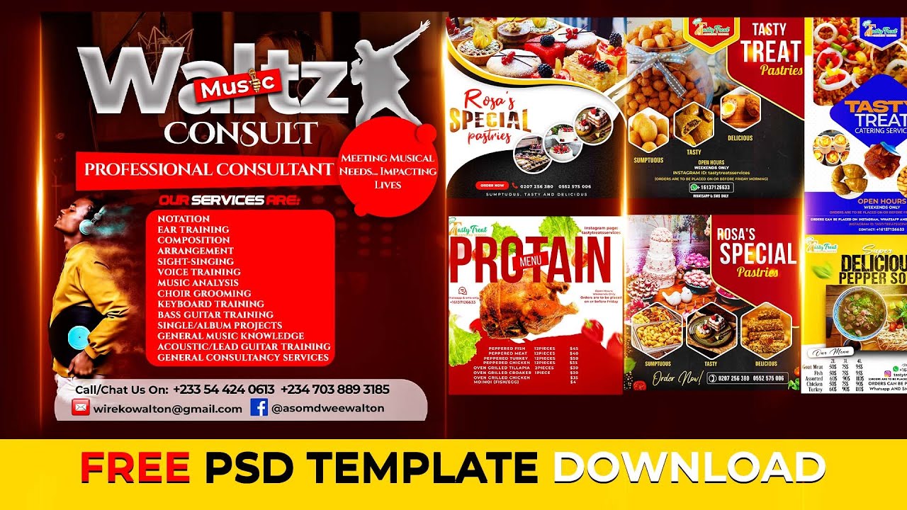 DOWNLOAD FOOD FLYERS | FREE PSD DOWNLOAD