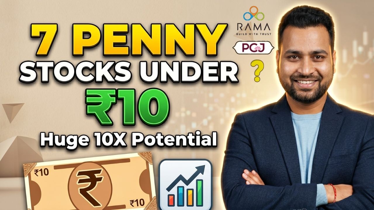 I Found Hidden Gems 7 Penny Stocks Under ₹10 | PC Jewellers  Share | Rama Steel Tubes Share | PC