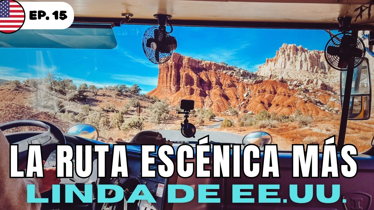 🏜️ Los PAISAJES más ESPECTACULARES que vimos en EE.UU. viajando en motorhome 🛣️ [Capitol Reef NP]